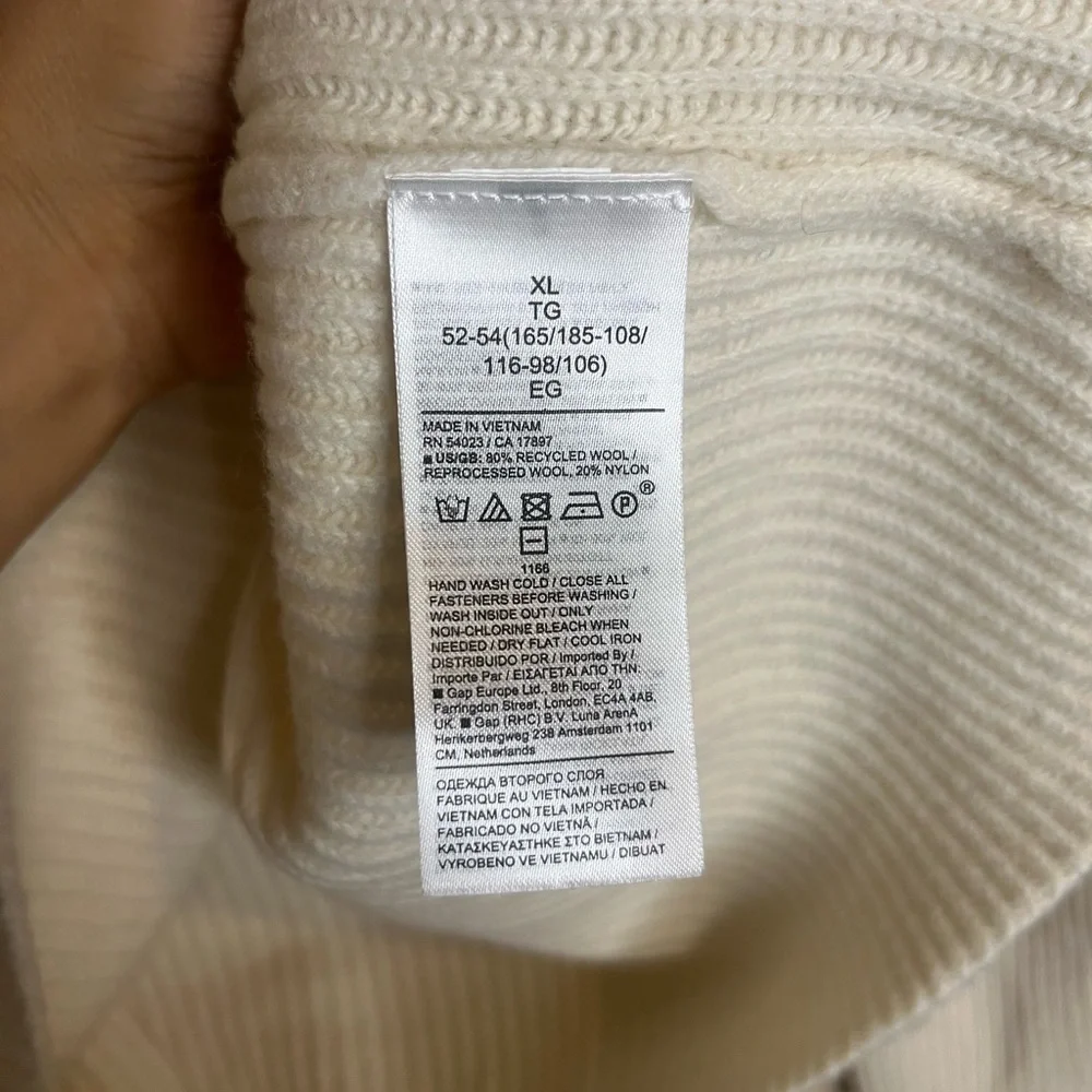 Banana Republic Wool-Blend Vito Half-Zip Sweater XL